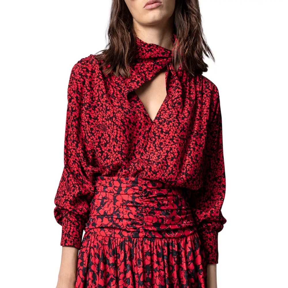 Zadig & Voltaire Tristan Floral Blouse, Size L